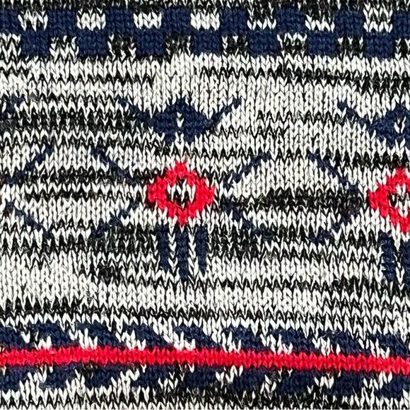 Roxy Grey Knit Cardigan with Geometric Designs Size Medium - Picture 8 of 14